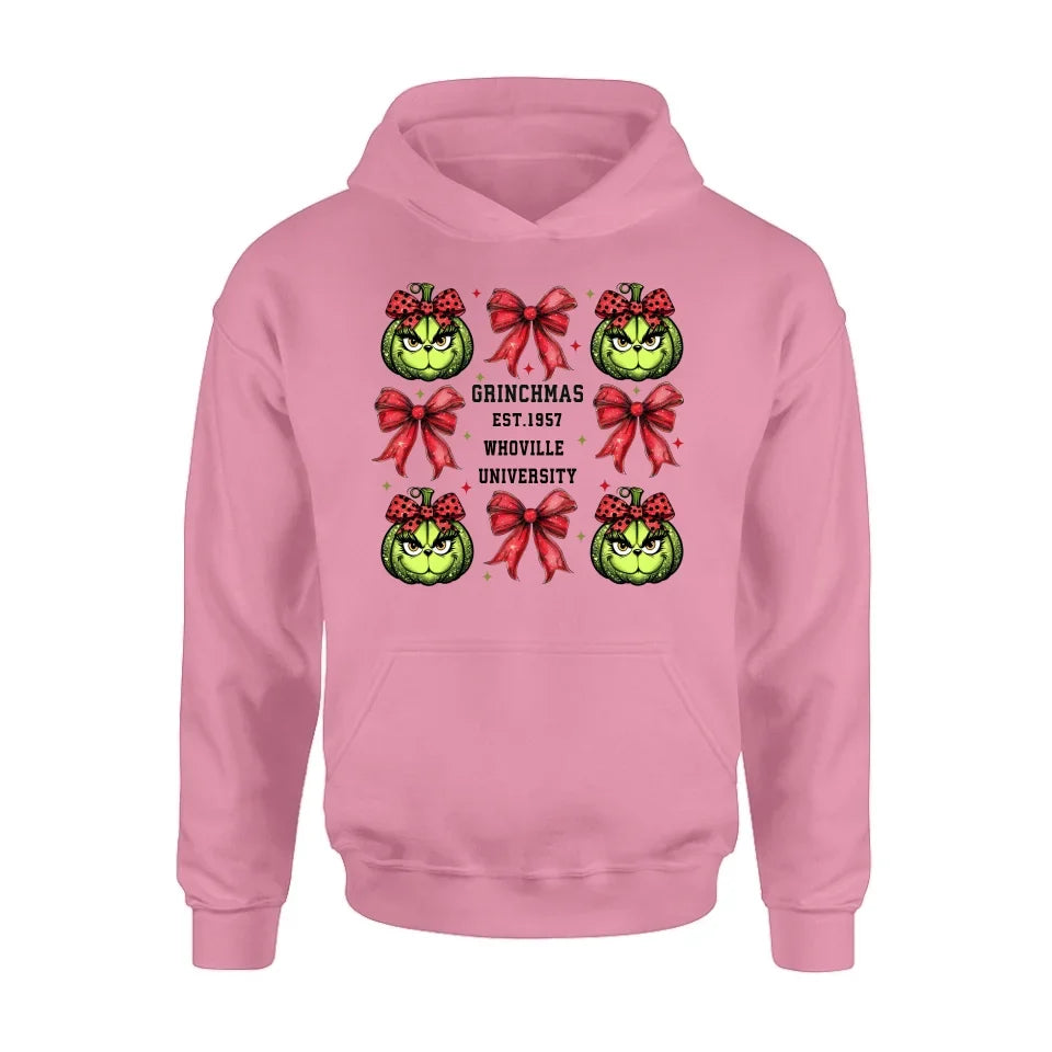 Personalized Grinchmas University T-shirt/Long Sleeve/Sweatshirt/Hoodie - Gift Idea For Christmas
