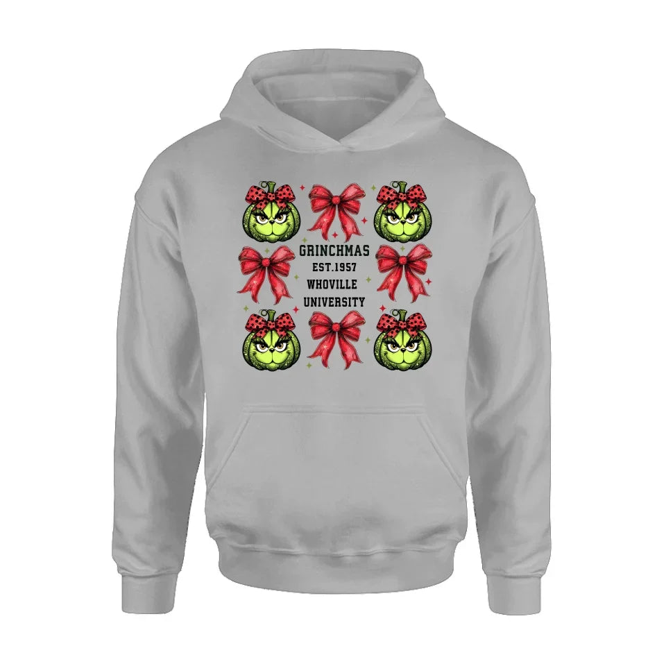 Personalized Grinchmas University T-shirt/Long Sleeve/Sweatshirt/Hoodie - Gift Idea For Christmas