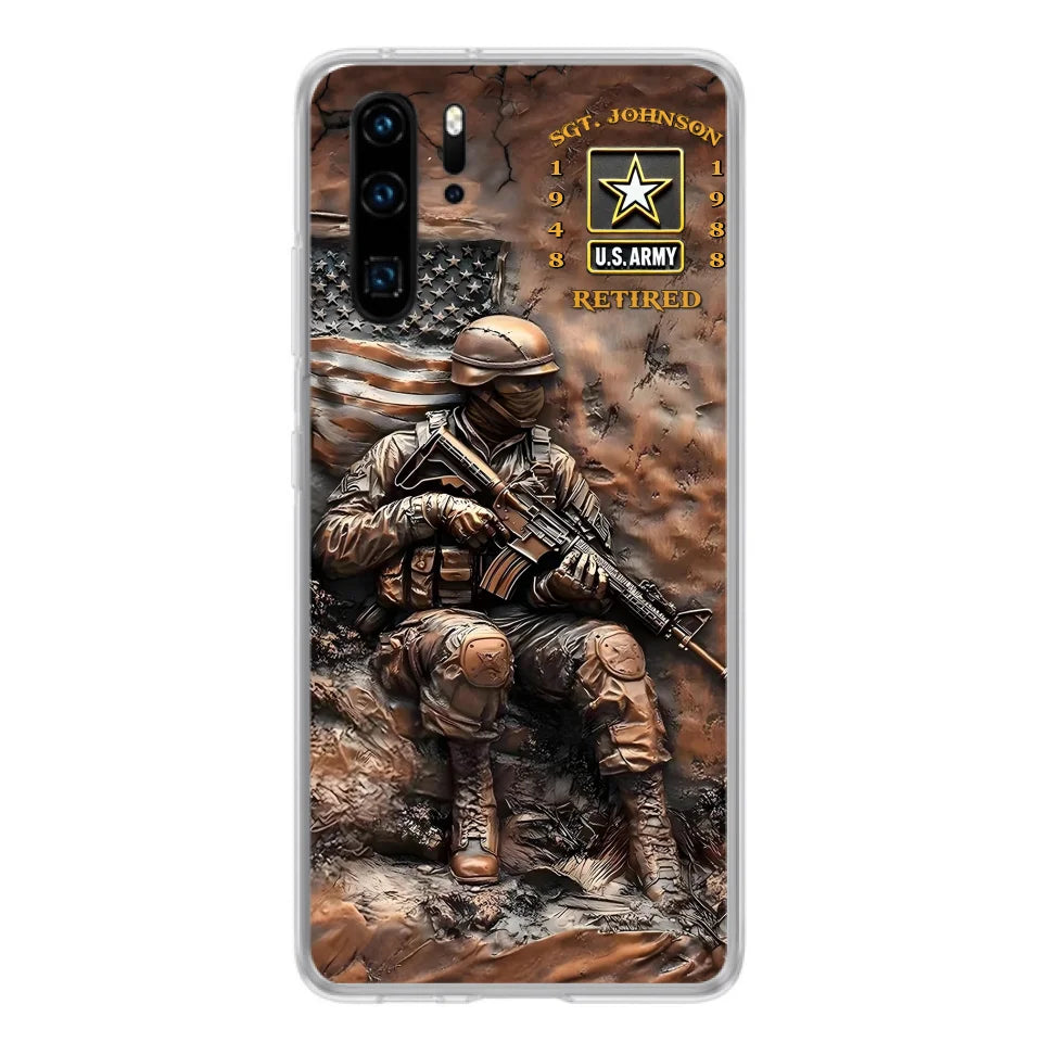 Custom Personalized Veteran Phone Case - Gift Idea For Veteran - Case For Oppo/ Xiaomi/ Huawei