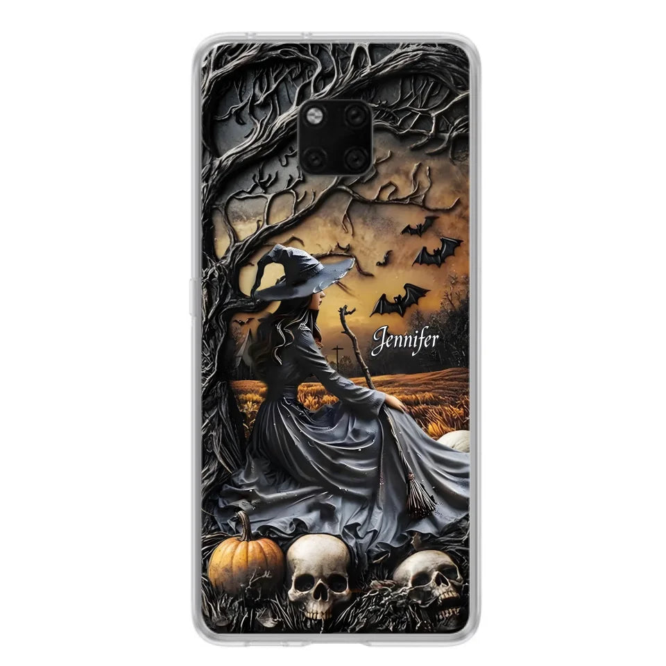 Custom Personalized Witch Phone Case For Xiaomi/ Oppo/ Huawei - Halloween/ Birthday Gift Idea For Yourself, Women, Witch Lovers
