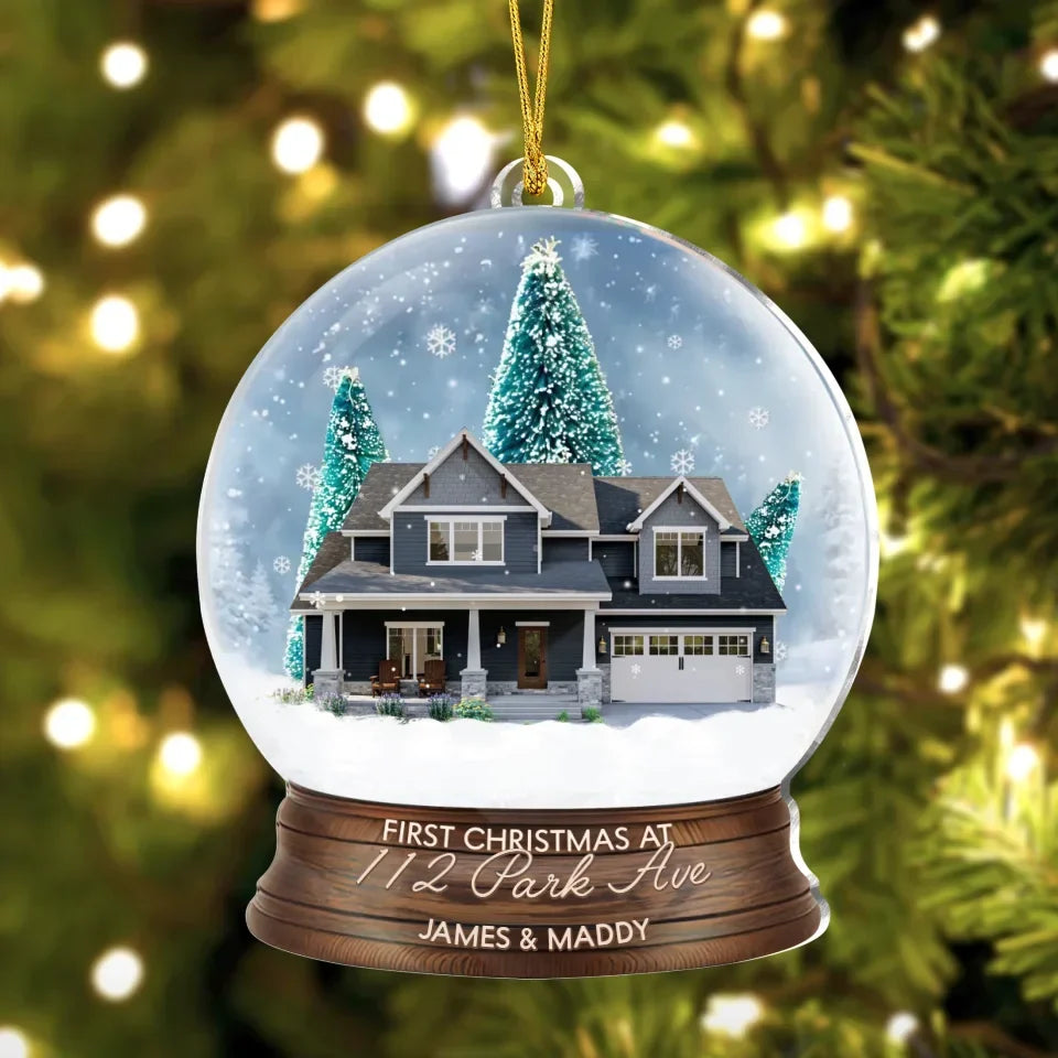 Personalized New Home Acrylic Ornament - Upload Photo - Christmas Gift Idea For Family