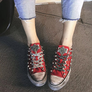 Red low top