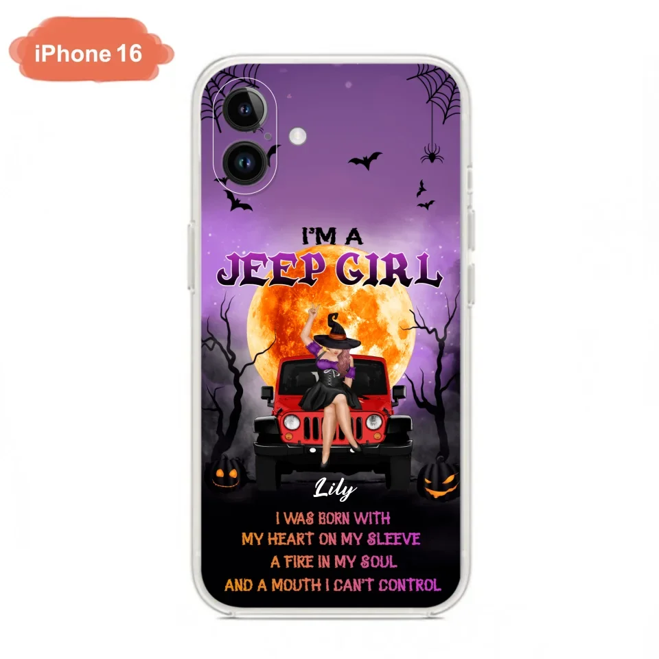 Custom Personalized Off-road Girl Phone Case  - Halloween Gift Idea For Off-road Lovers - Case for iPhone/Samsung