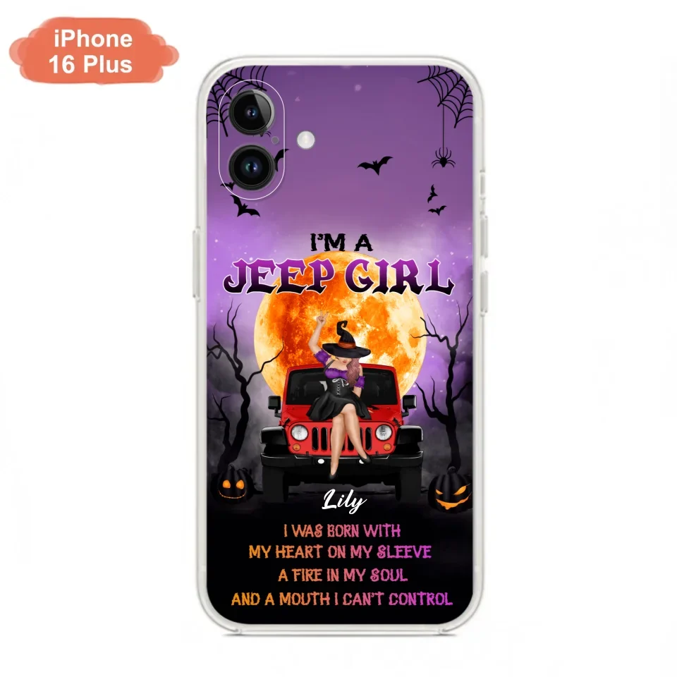 Custom Personalized Off-road Girl Phone Case  - Halloween Gift Idea For Off-road Lovers - Case for iPhone/Samsung