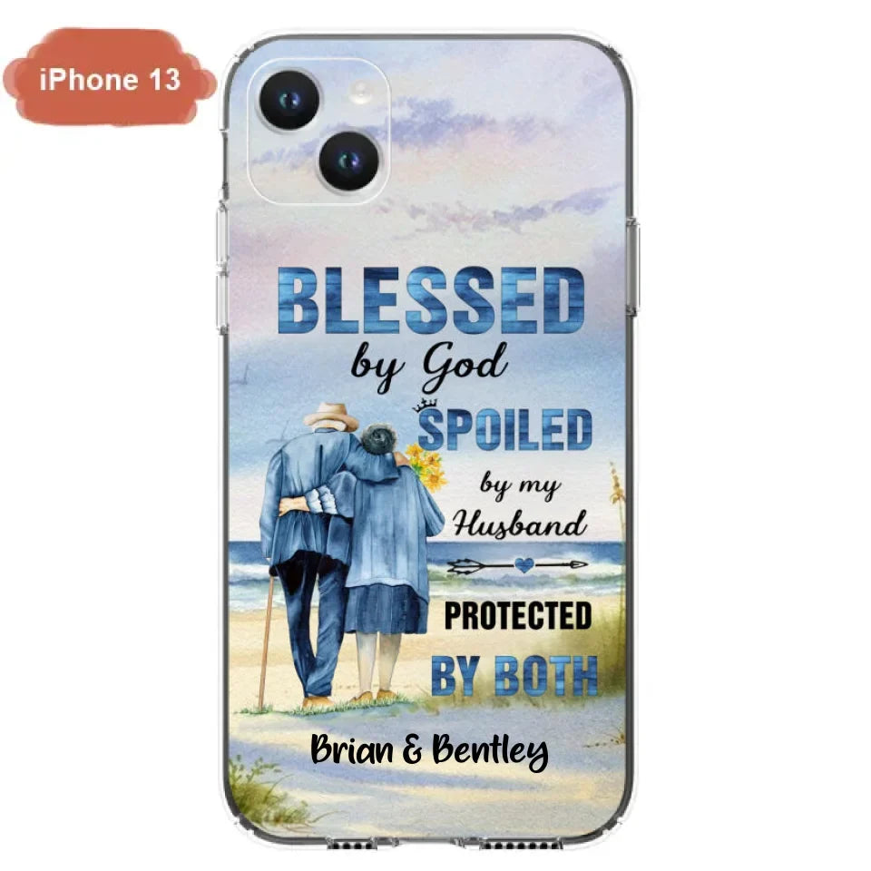 Custom Personalized Old Couple Phone Case - Best Gift Idea For Grandparents - Case For iPhone, Samsung and Xiaomi