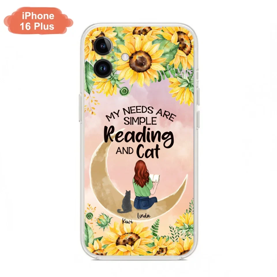 Custom Personalized Reading Dog/Cat Phone Case - Best Gift Idea For Dogs/Cats Lovers - Case For iPhone, Samsung and Xiaomi