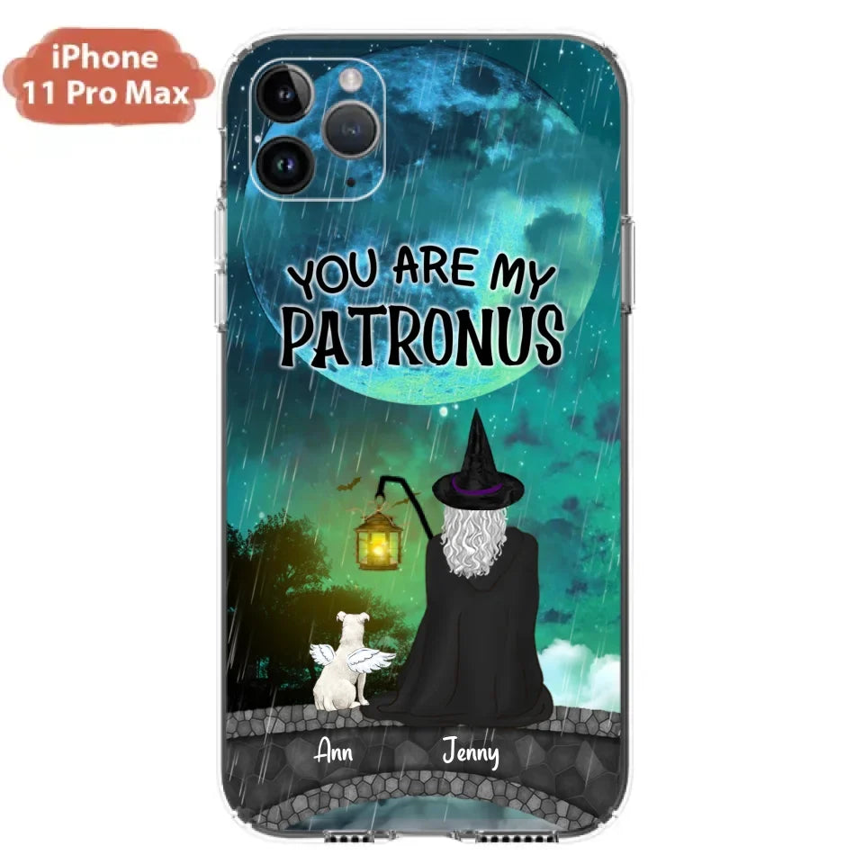 Personalized Witchy Phone Case - Up to 2 Girls and 4 Pets - You Are My Patronus - 4UM2XW