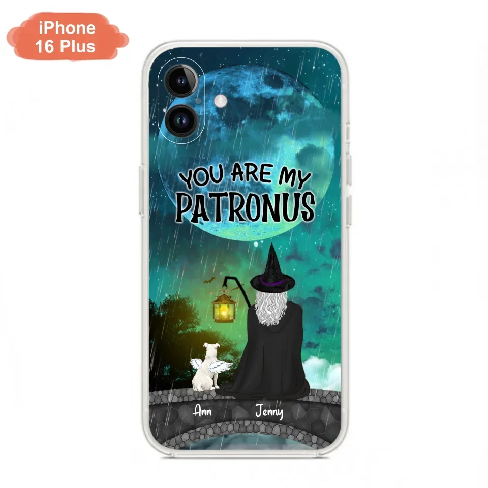 Personalized Witchy Phone Case - Up to 2 Girls and 4 Pets - You Are My Patronus - 4UM2XW