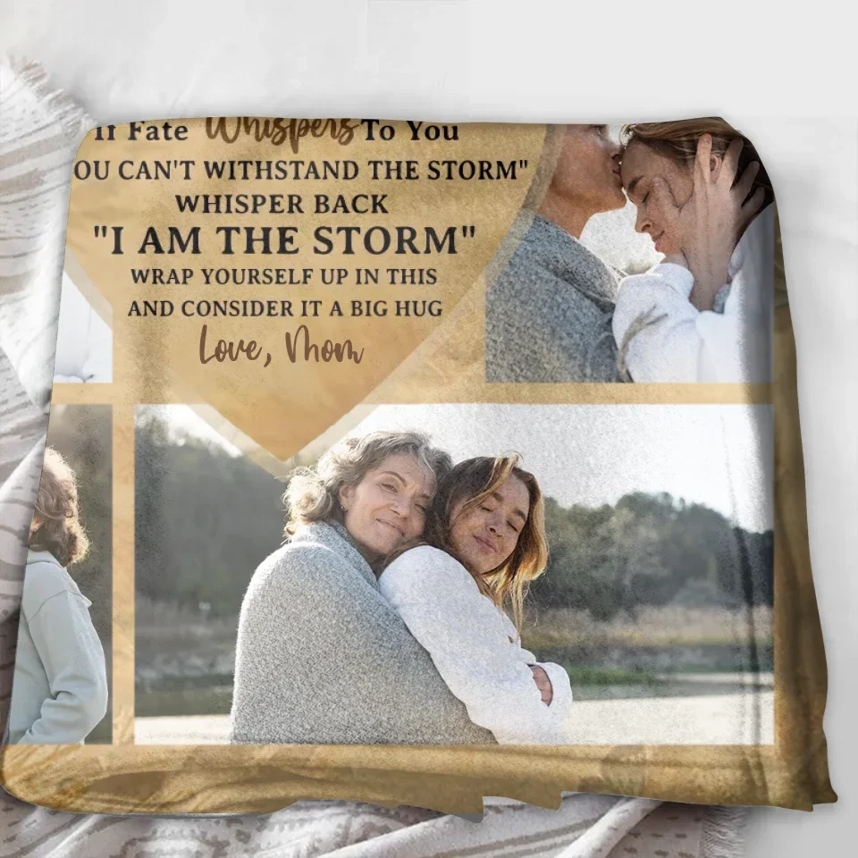Personalized To My Daughter Fleece Throw Blanket - Gift Idea For Daughter From Mom - Upload Photos