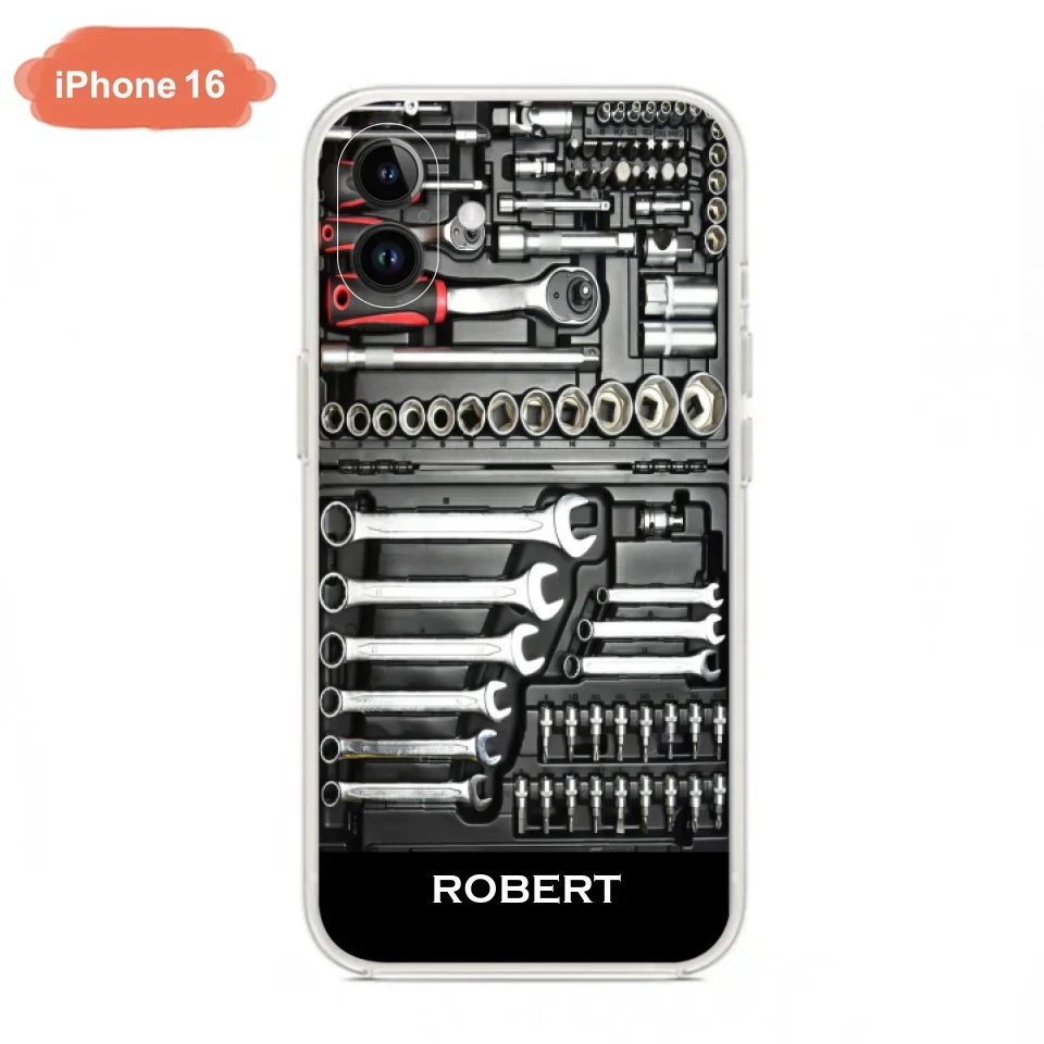 Custom Personalized Mechanic Toolbox Phone Case - Case For iPhone, Samsung And Xiaomi - RCT18X