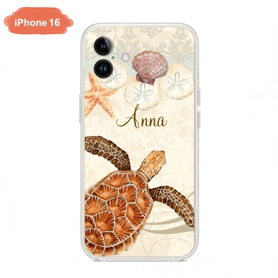 Custom Personalized Sea Turtle Phone Case - Best Gift For Turtle Lover's - Case For iPhone, Samsung and Xiaomi - DTJ0EN