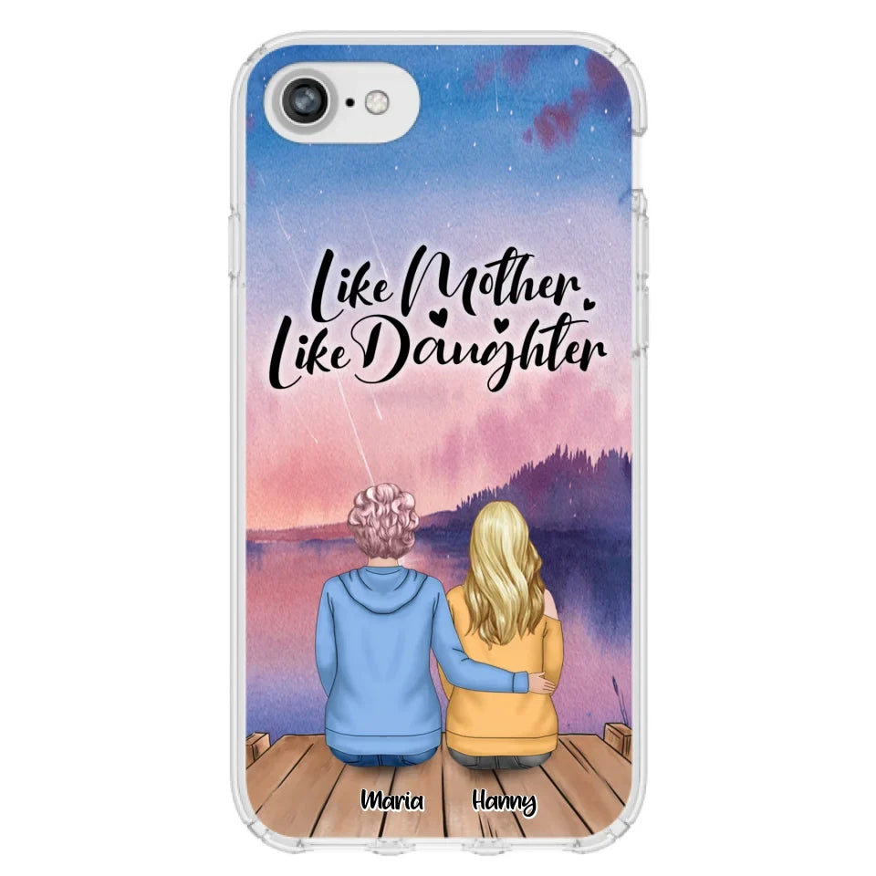 Custom Personalized Mom Phone Case - Gifts For Dog Lovers With Upto 3 Dogs - Like Mother Like Daughter