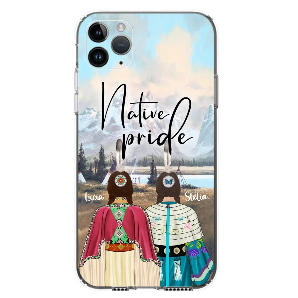Custom Personalized Native American Couple Phone Case - Native Pride - Case Phone For iPhone And Samsung
