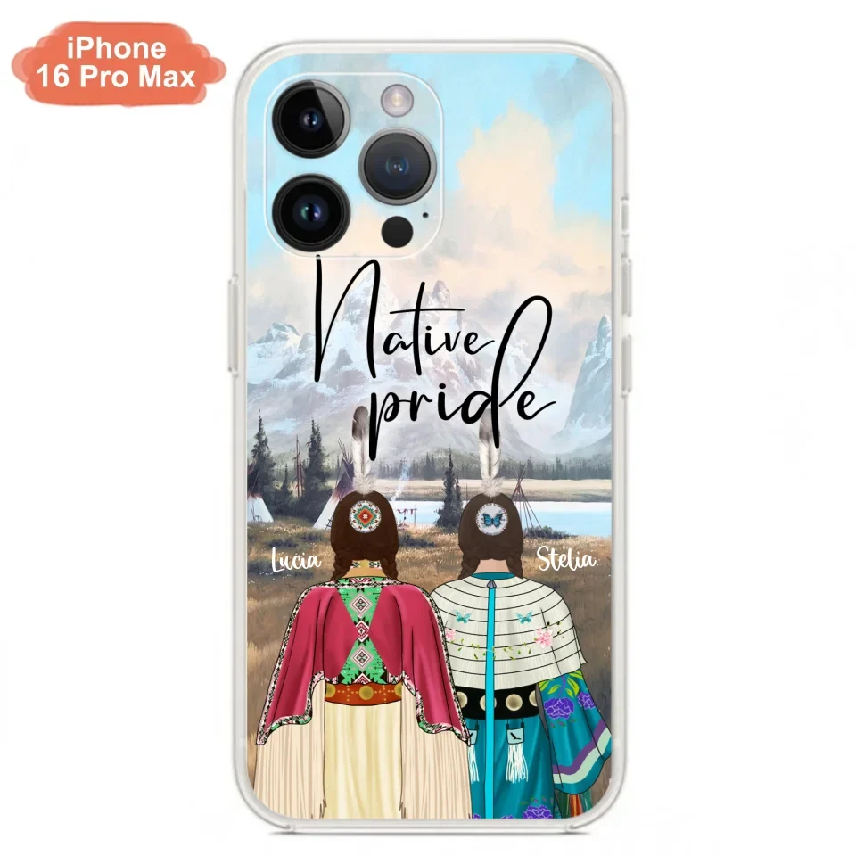 Custom Personalized Native American Couple Phone Case - Native Pride - Case Phone For iPhone And Samsung