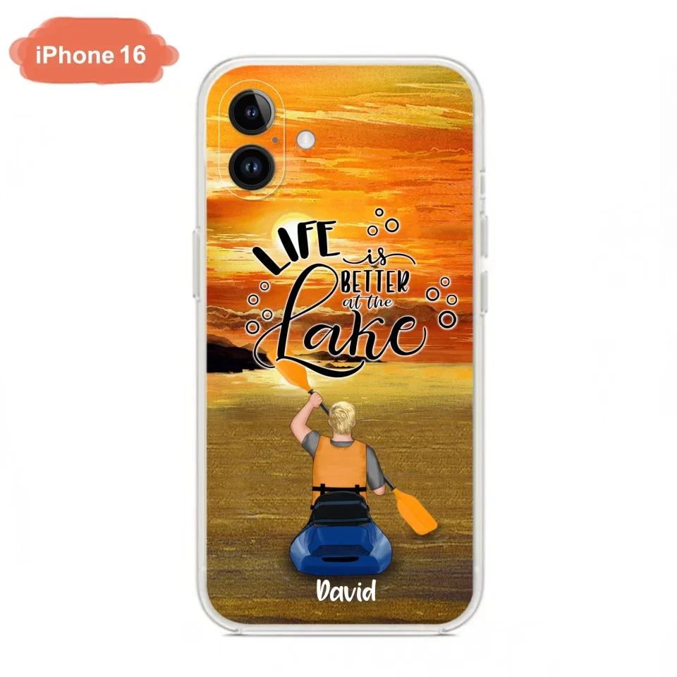 Personalized Kayak Phone Case - Man/ Woman/ Couple - Life Is Better At The Lake - Phone Case For iPhone And Samsung - FKUJGV