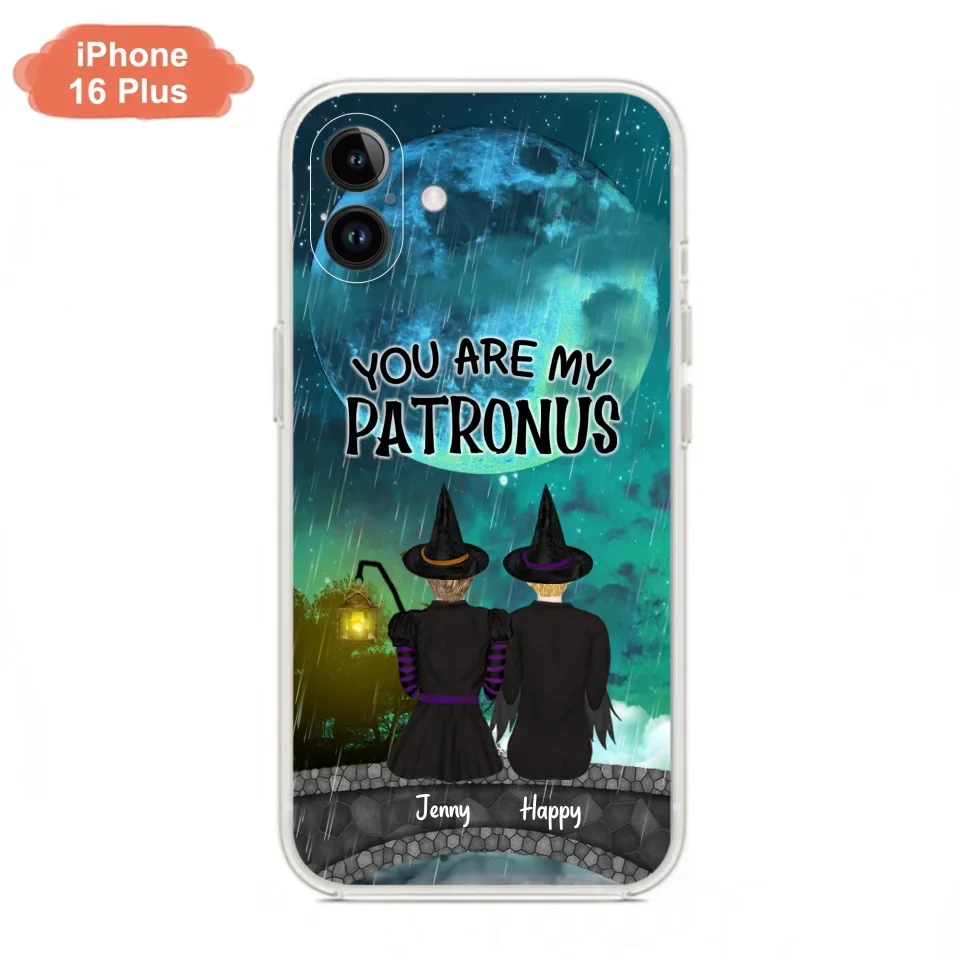 Personalized Witches Phone Case - Gift Idea For Best Friends with 2 Girls - You Are My Patronus