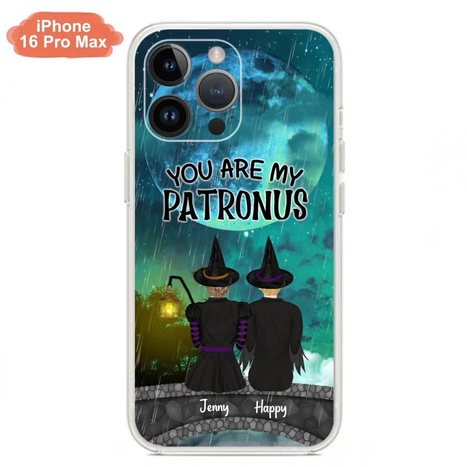 Personalized Witches Phone Case - Gift Idea For Best Friends with 2 Girls - You Are My Patronus