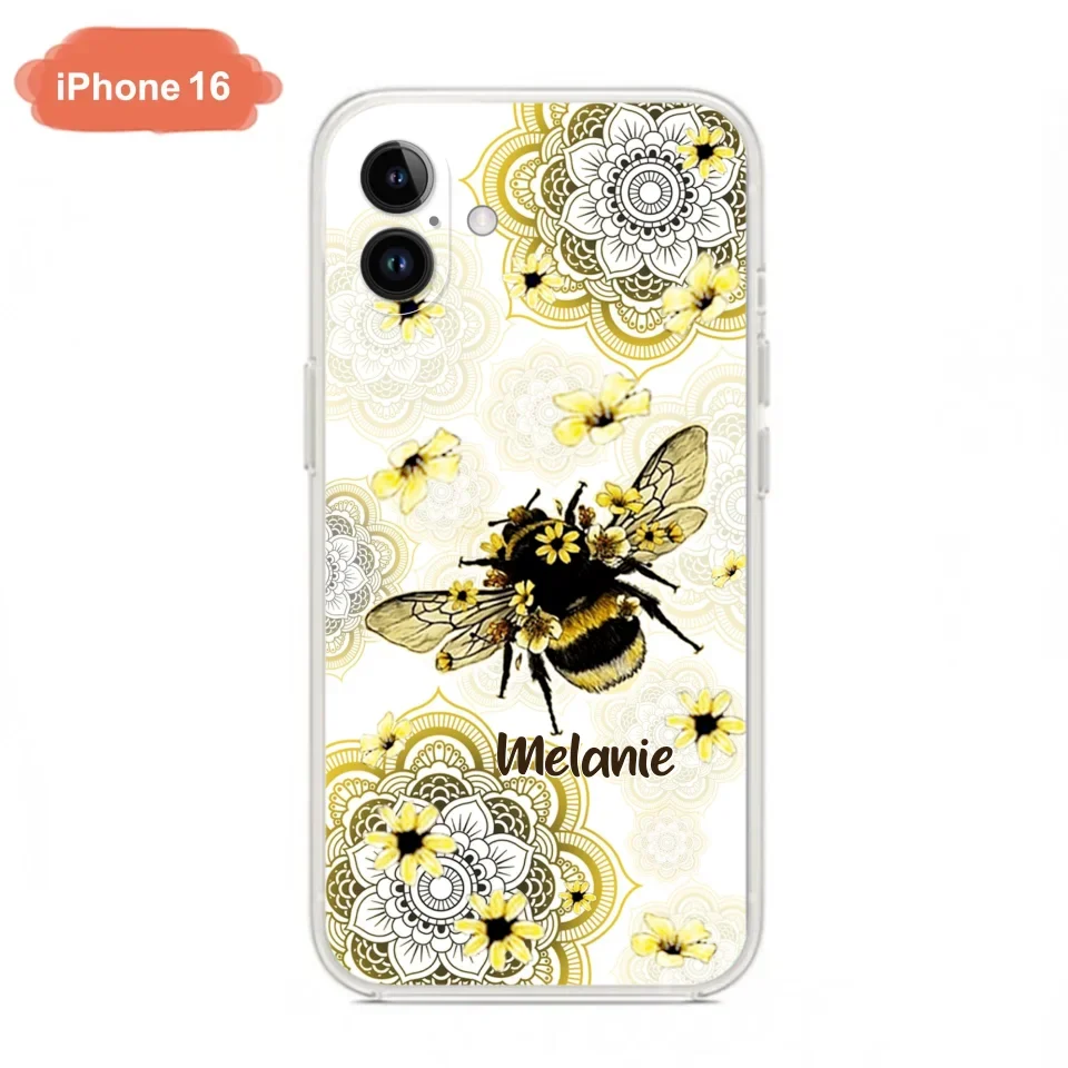 Custom Personalized Bee Phone Case - Upto 5 Bees - Gift For Bee Lovers