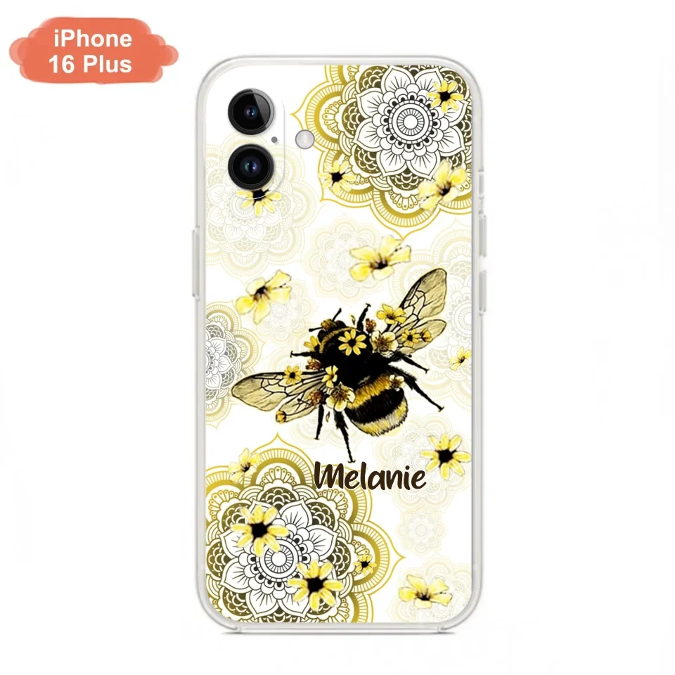 Custom Personalized Bee Phone Case - Upto 5 Bees - Gift For Bee Lovers