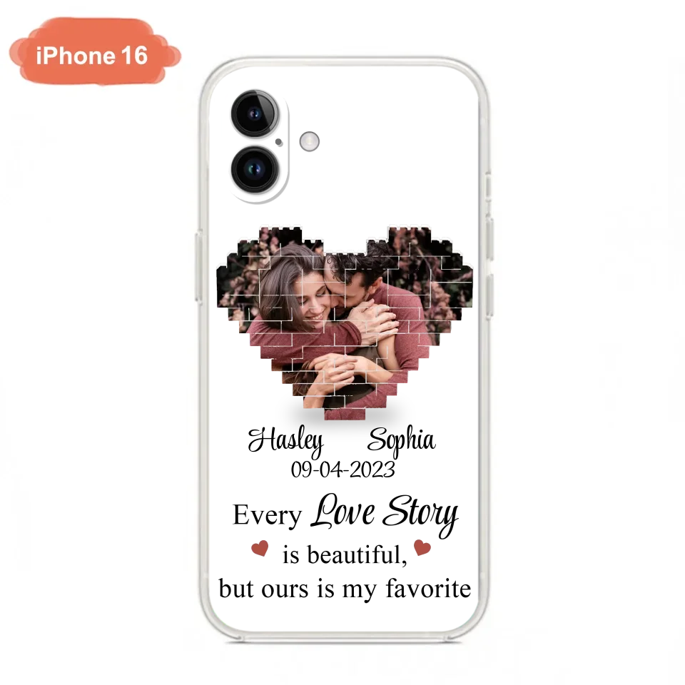 Custom Personalized Love Story Phone Case For iPhone/Samsung - Gift Idea For Couple/ Christmas/ Valentine/ Anniversary - Upload Photo - Every Love Story Is Beautiful, But Ours Is My Favorite