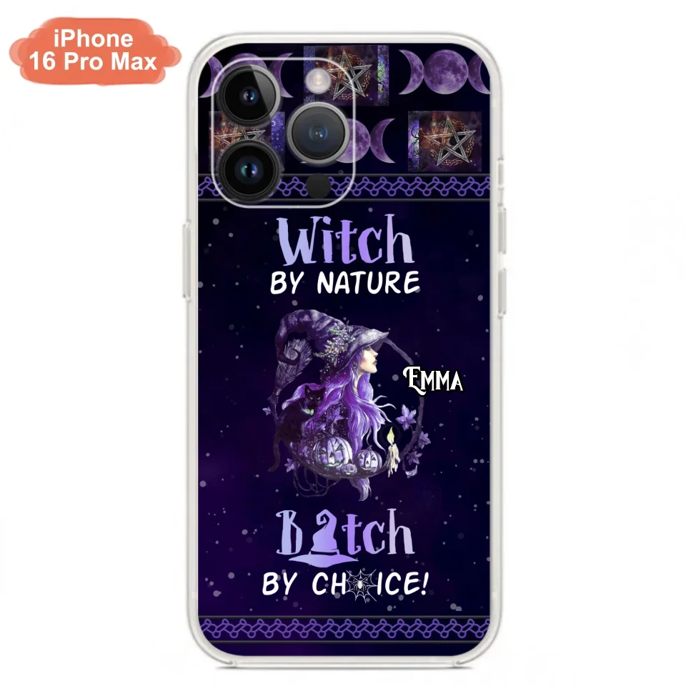 Custom Personalized Witch Phone Case - Halloween Gift Idea For Friends - Case for iPhone & Samsung