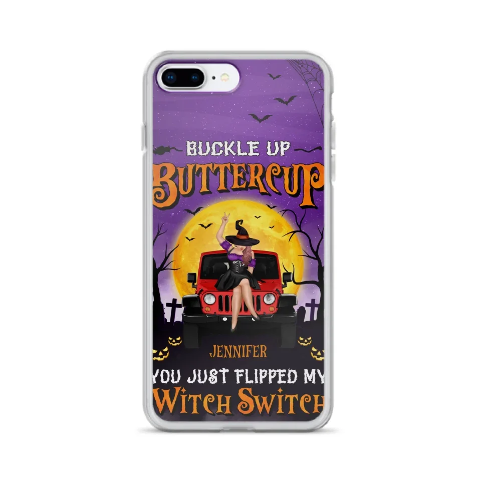 Custom Personalized Off-road Witch Phone Case - Halloween Gift Idea For Friends/Off-road Lovers - Case for iPhone & Samsung