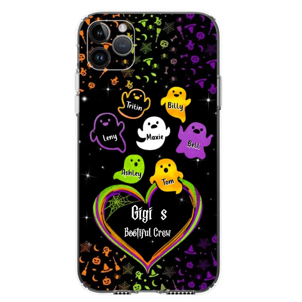 Custom Personalized Gigi's Bootiful Crew iPhone/Samsung Phone case - Halloween Gift for Grandma and grandkids - Up to 7 Grandkids