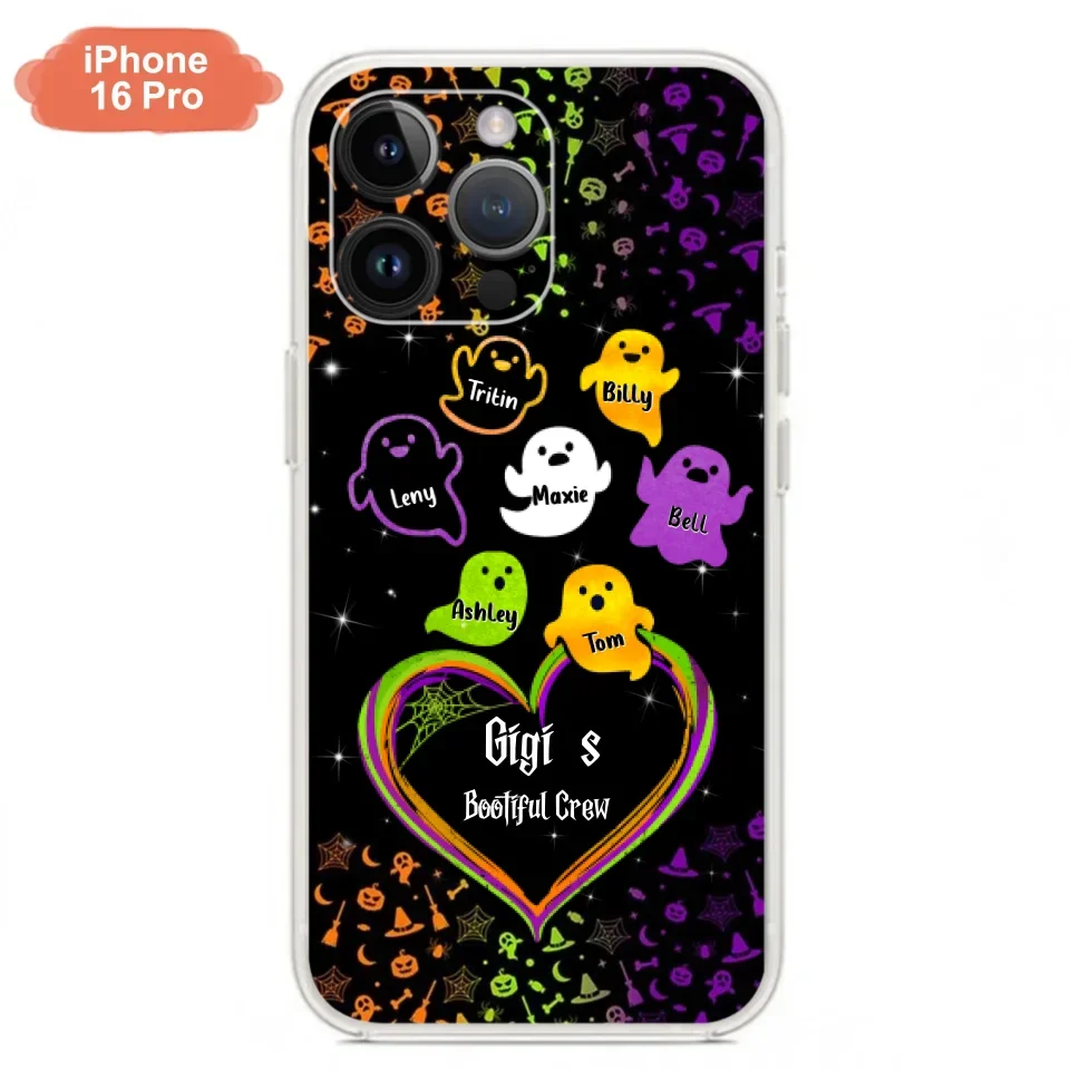 Custom Personalized Gigi's Bootiful Crew iPhone/Samsung Phone case - Halloween Gift for Grandma and grandkids - Up to 7 Grandkids