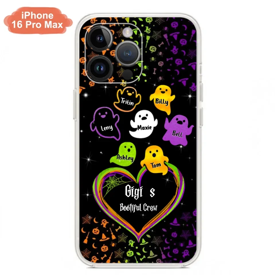 Custom Personalized Gigi's Bootiful Crew iPhone/Samsung Phone case - Halloween Gift for Grandma and grandkids - Up to 7 Grandkids