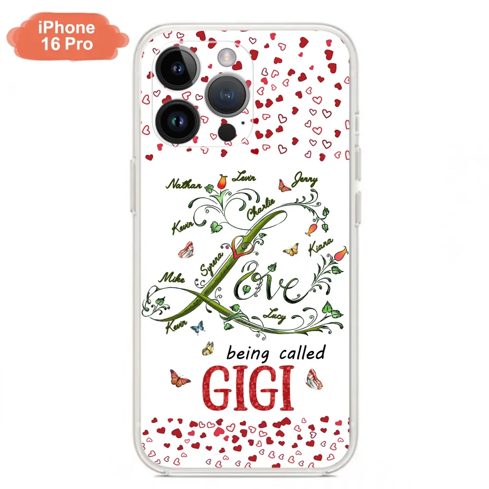 Custom Personalized Grandma Phone Case - Upto 10 Kids - Mother's Day Gift Idea For Grandma - Love Being Called Grandma