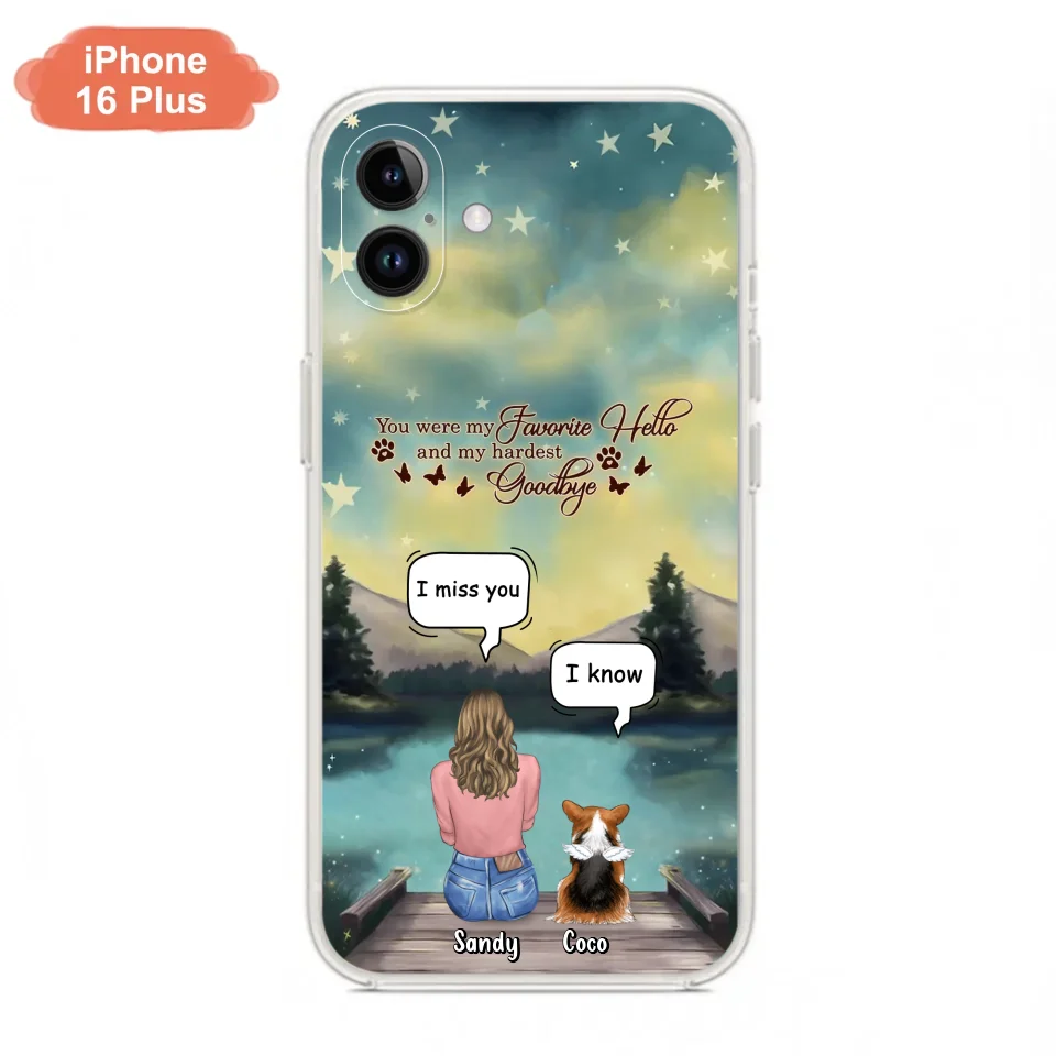 Custom Personalized Memorial Pet Phone Case - Memorial Gift Idea For Pet Lover - Up to 4 Pets - Gift Idea For Dog/Cat Lover - Your Wings Were Ready But Our Hearts Were Not - Case For iPhone And Samsung