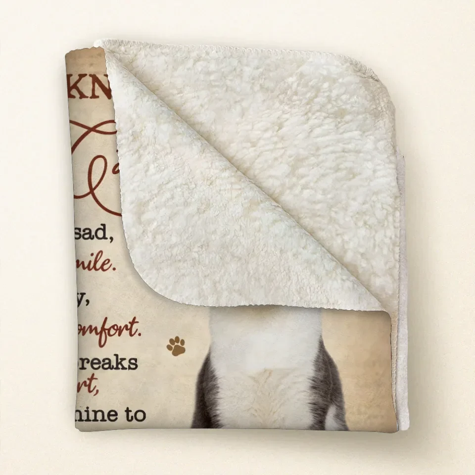 Personalized Cat Quilt/Fleece Throw Blanket - Upload Photo - Gift Idea For Cat Lover - I'lI Always Be By Your Side