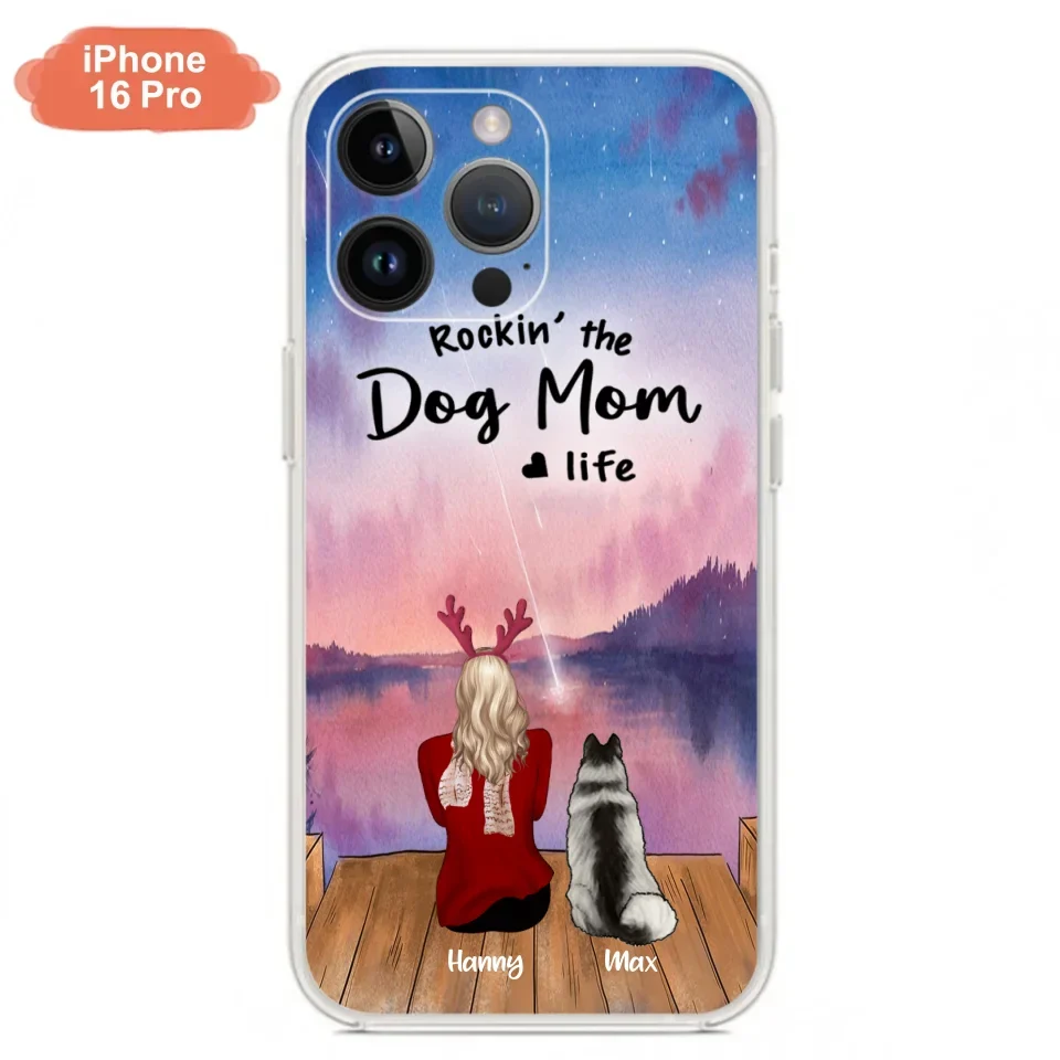 Custom Personalized Family Christmas Phone Case - Life Is Better With Dogs