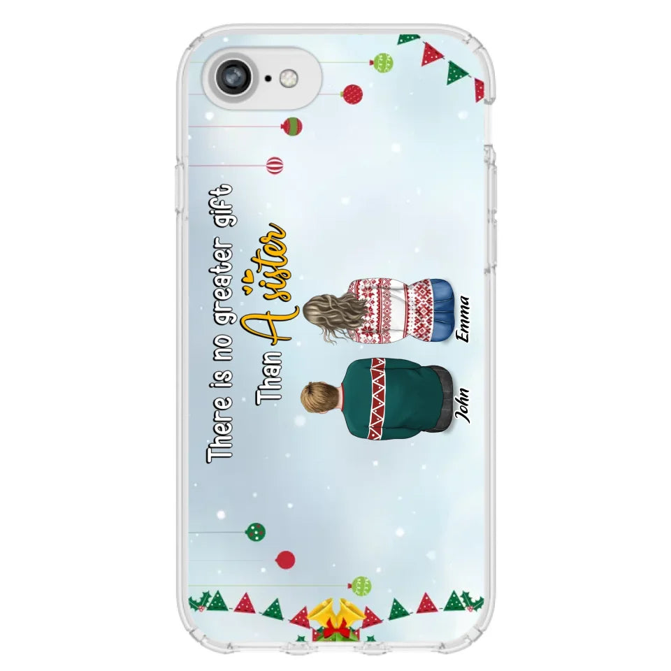 Personalized Christmas Brothers & Sisters Phone Case - Christmas Gift Idea For Siblings - Up to 12 People - Life Is Better With Brothers & Sisters - Case For iPhone And Samsung
