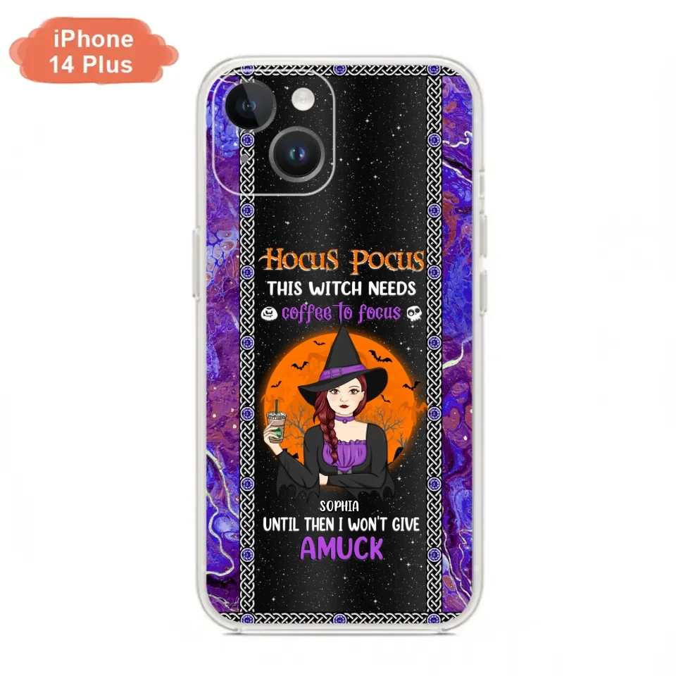 Custom Personalized Witch Phone Case - Halloween Gift Idea For Friends - Hocus Pocus - Case for iPhone & Samsung