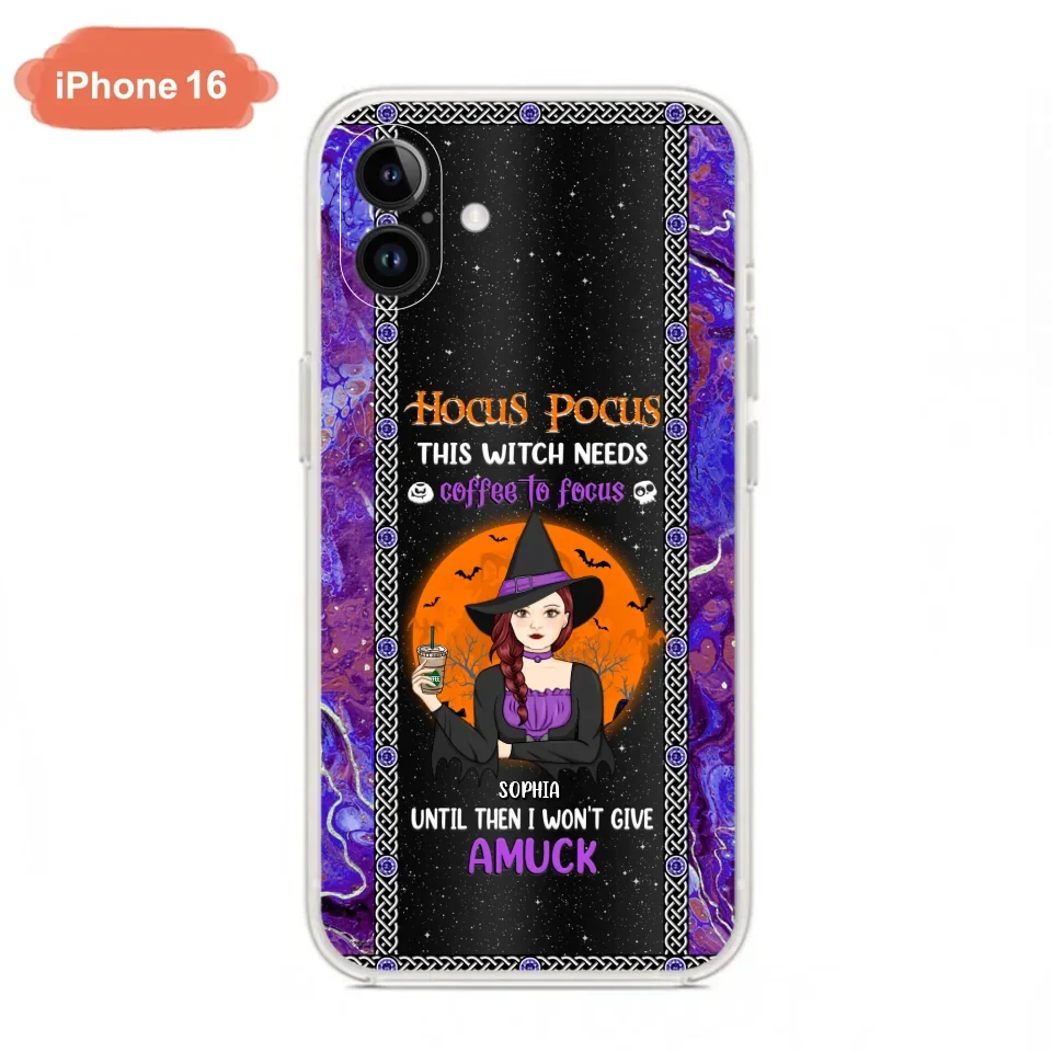 Custom Personalized Witch Phone Case - Halloween Gift Idea For Friends - Hocus Pocus - Case for iPhone & Samsung