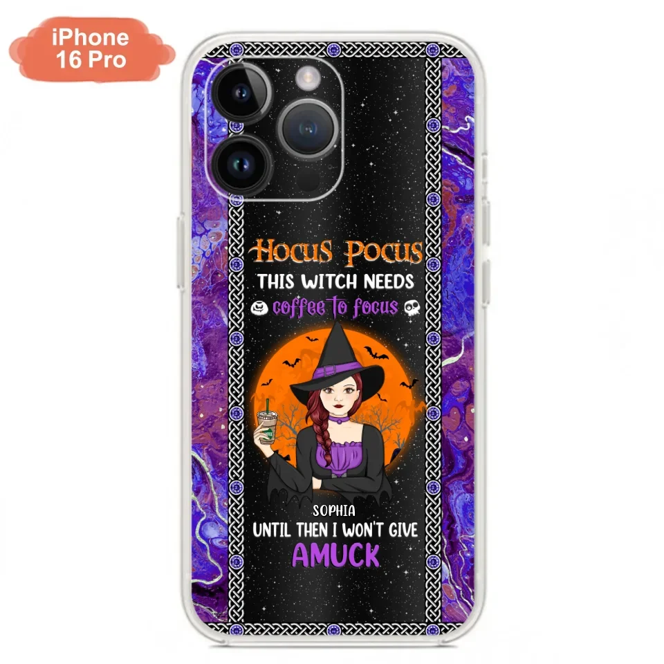 Custom Personalized Witch Phone Case - Halloween Gift Idea For Friends - Hocus Pocus - Case for iPhone & Samsung
