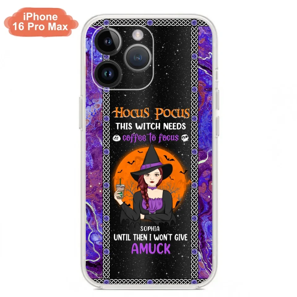 Custom Personalized Witch Phone Case - Halloween Gift Idea For Friends - Hocus Pocus - Case for iPhone & Samsung