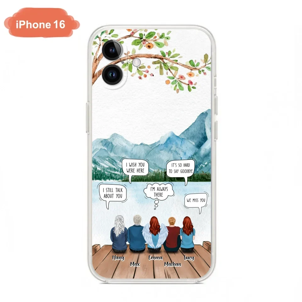 Custom Personalized Memorial Phone Case - Upto 5 People - Best Gift For Family - Case For Iphone & Samsung