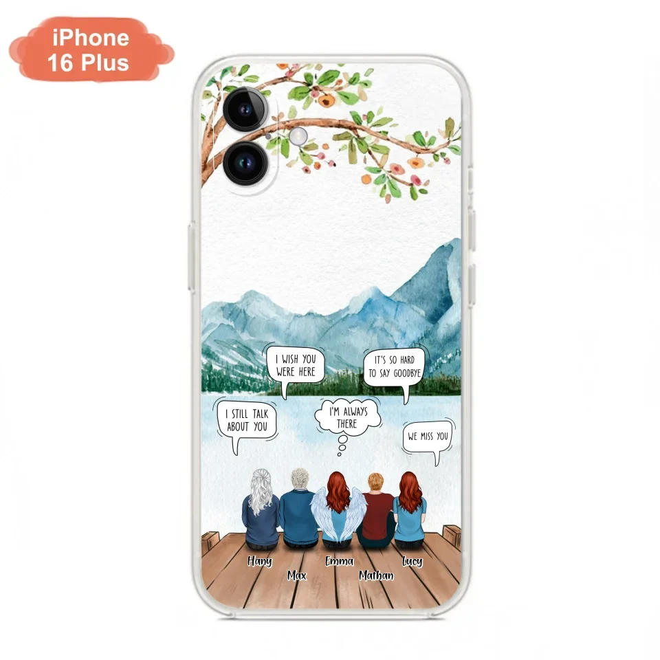 Custom Personalized Memorial Phone Case - Upto 5 People - Best Gift For Family - Case For Iphone & Samsung