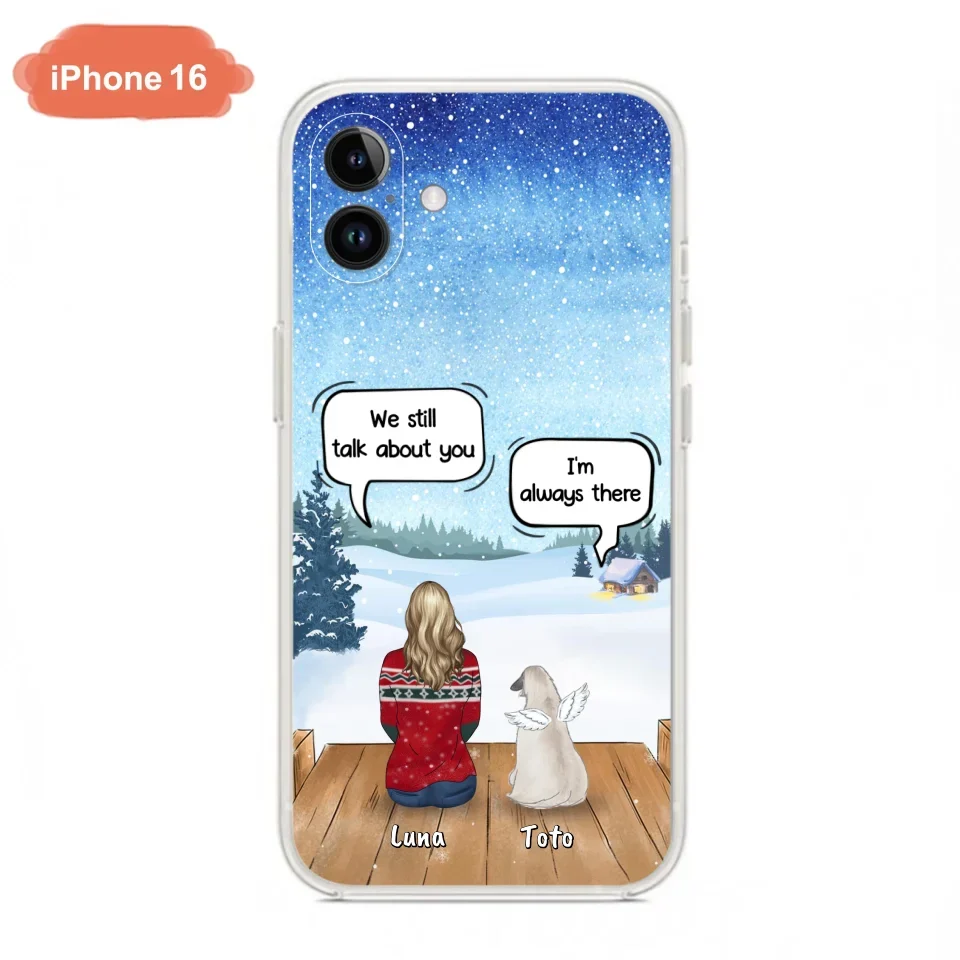 Custom Personalized Dog Horse Phone Case - Man/ Woman With Upto 5 Pets - Case For iPhone And Samsung