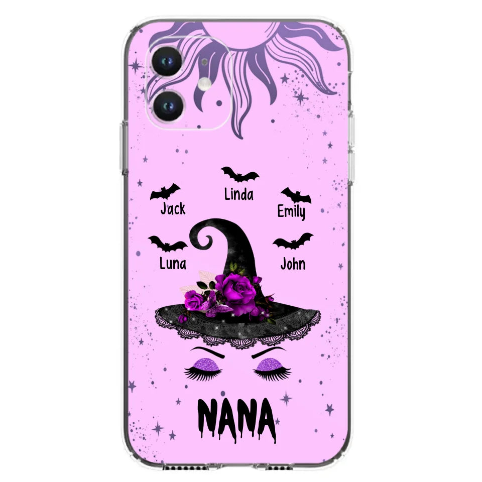 Personalized Mother Witch Phone Case - Upto 5 Kid's - Best Gift For Mother -Grandma,Gigi,Nana,Mama,Gigi