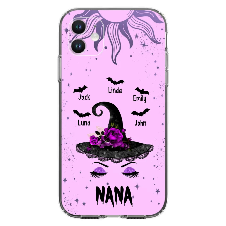Personalized Mother Witch Phone Case - Upto 5 Kid's - Best Gift For Mother -Grandma,Gigi,Nana,Mama,Gigi