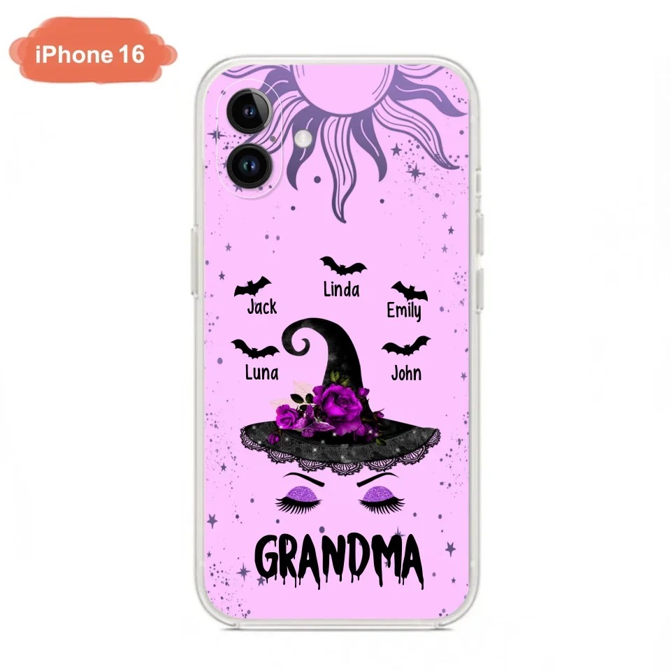 Personalized Grandma Witch Phone Case -
Upto 5 Kid's Name - Best Gift For Grandma- Grandma,Gigi,Nana,Mama,Gigi