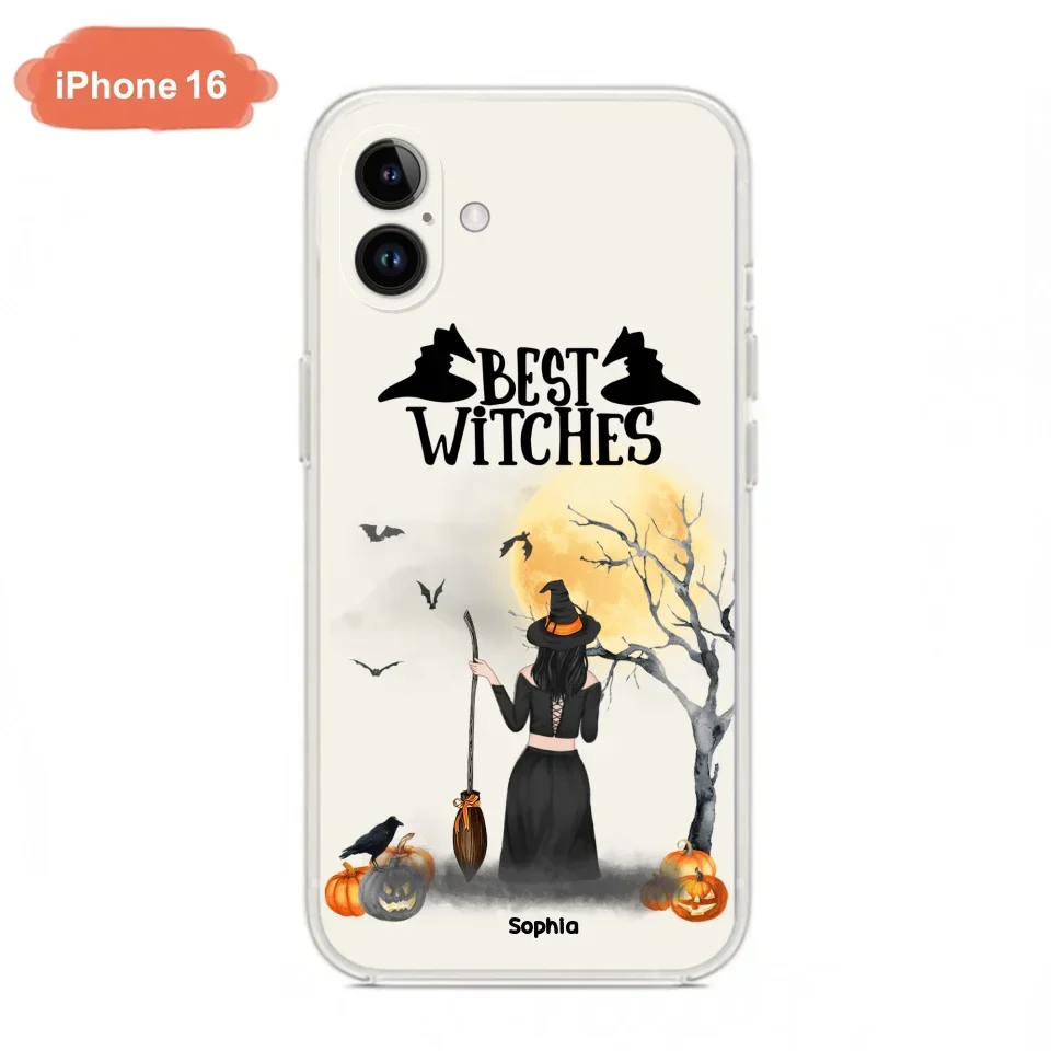 Custom Personalized Witchy Friends Phone Case - Gift For Best Friends with up to 3 Witches - Best Witches