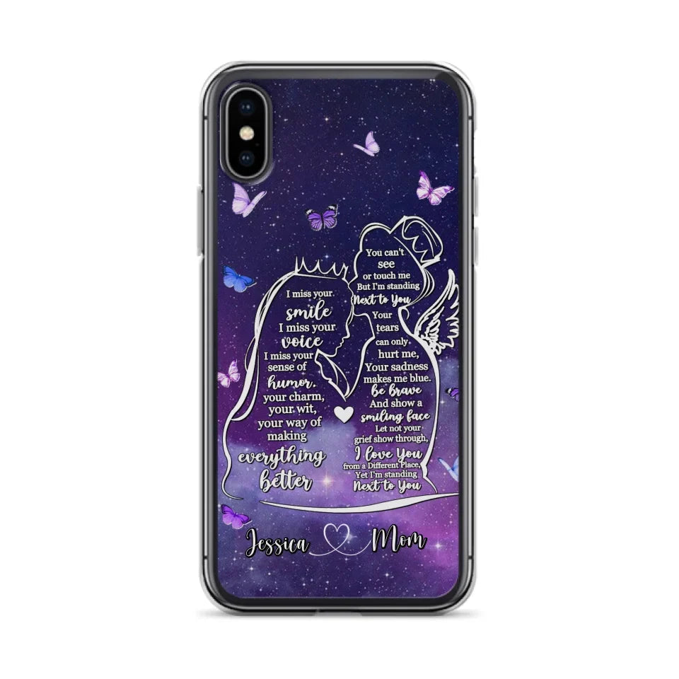 Custom Personalized Memorial Mom Phone Case - Gift Idea For Mom/Daughter - I'm Standing Next To You - Cases For iPhone & Samsung