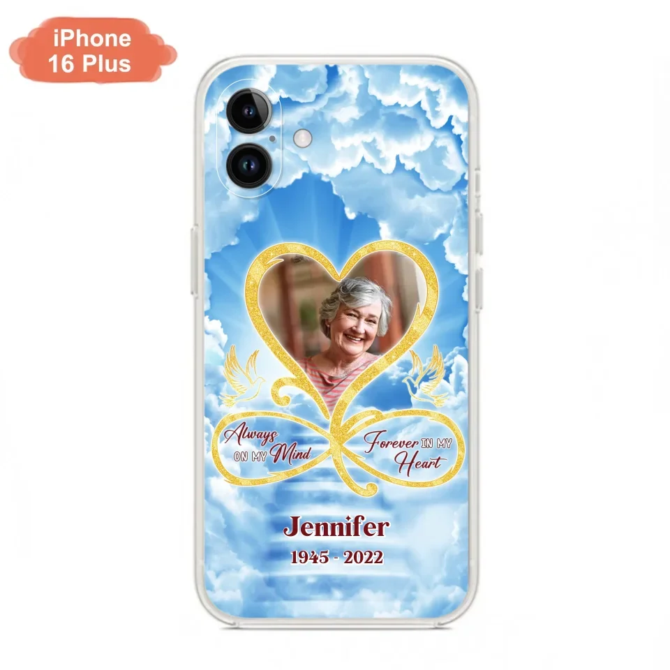 Custom Personalized Memorial Dog Phone Case - Upload Photo - Memorial Gift Idea For Dog Owners/ Dog Lovers - Your Wings Were Ready But My Heart Was Not - Case for iPhone/Samsung