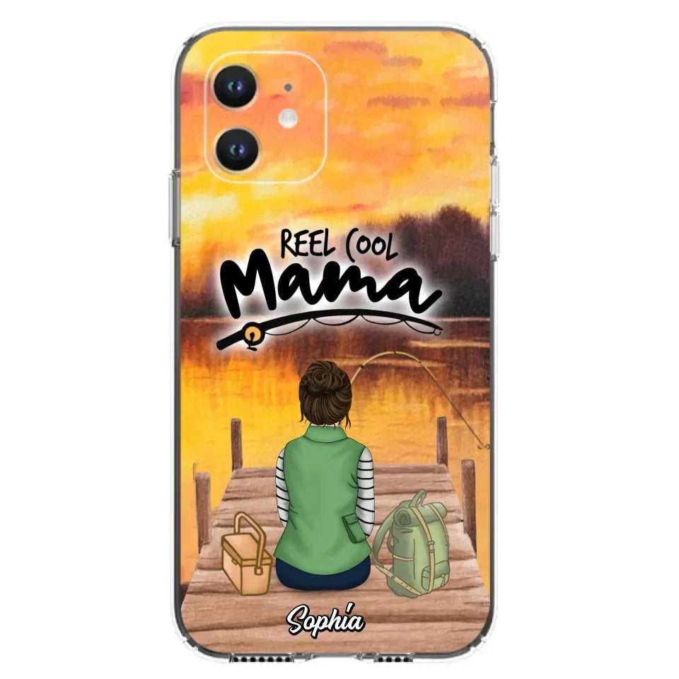 Custom Personalized Fishing Mom Phone Case - Mother's Day Gift Idea For Fishing Lovers - Reel Cool Mama - Case for iPhone/Samsung