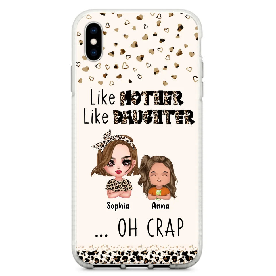 Custom Personalized Mother Phone Case - Mom With Upto 7 Children - Mother's Day Gift To Mom - Like Mother Like Daughter - Case For iPhone And Samsung