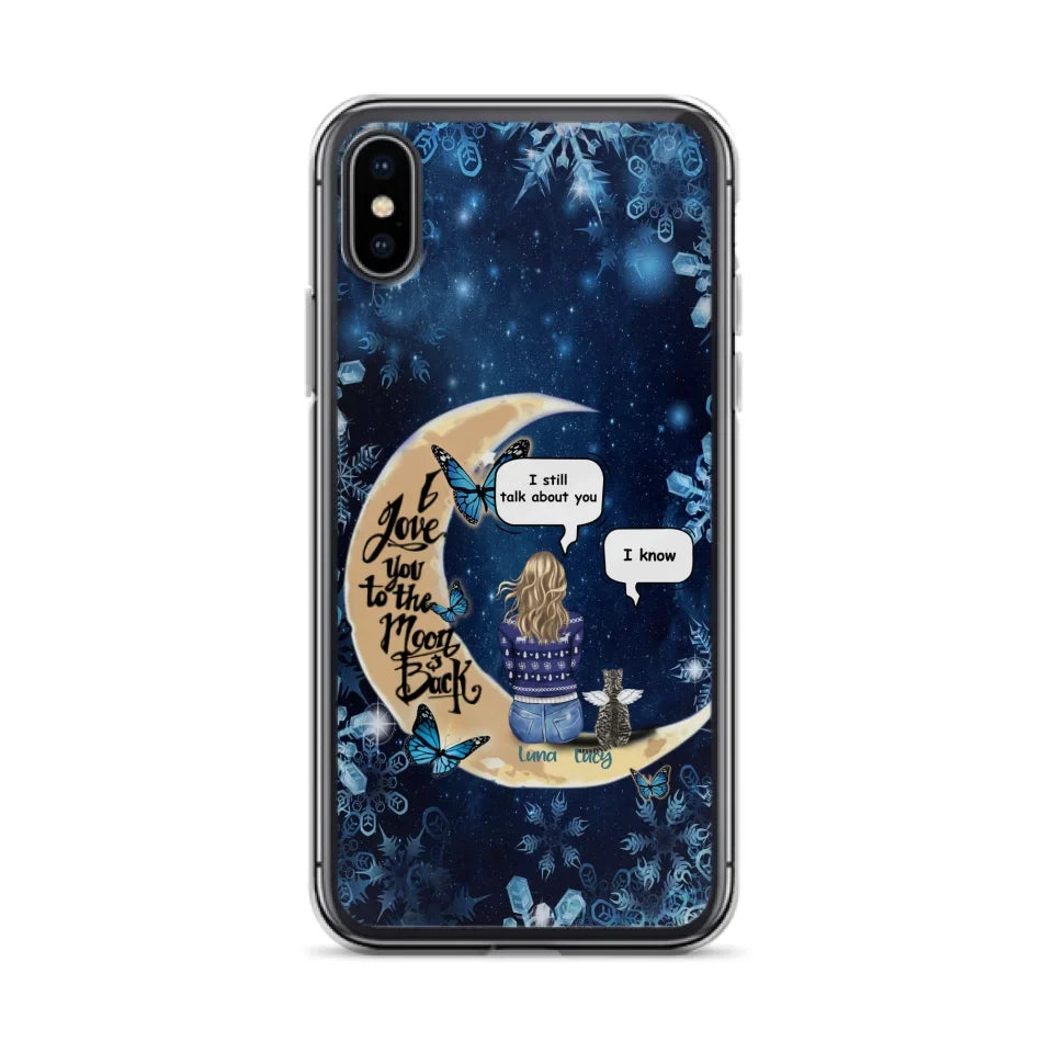 Custom Personalized Pet Mom Conversation Phone Case - Woman With Upto 4 Pets - Gift For Dog/ Cat Lover - Case For iPhone And Samsung
